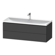 Duravit Meuble L-Cube 120x48x48cm, avec HL, graph ma, 2 tiroirs
