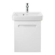 Duravit Meuble lavabo à main No. 1 50x40 cm, avec trop-plein, trou de robinet, blanc-3