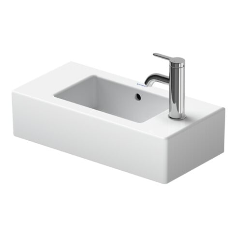 Duravit Meuble lavabo à main Vero 50x25cm, avec trop-plein, HLP, perçage robinet à gauche, blanc