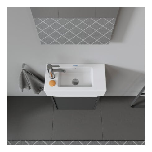 Duravit Meuble lavabo à main Vero 50x25cm, avec trop-plein, HLP, perçage robinet à gauche, blanc