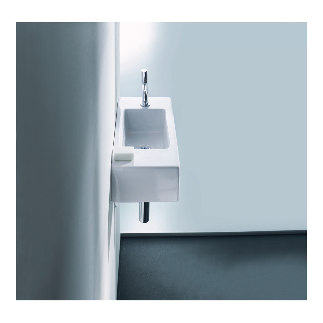 Duravit Meuble lavabo à main Vero 50x25cm, avec trop-plein, HLP, perçage robinet à gauche, blanc
