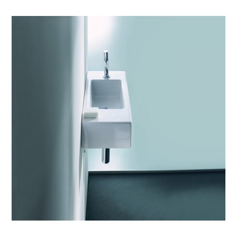 Duravit Meuble lavabo à main Vero 50x25cm, avec trop-plein, HLP, perçage robinet à gauche, blanc