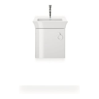Duravit Meuble lavabo à main White Tulip 45x33 cm, sans trop-plein, avec trop-plein, avec trou de robinet, blanc