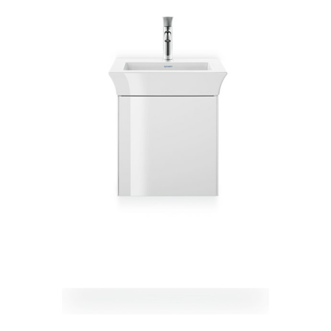 Duravit Meuble lavabo à main White Tulip 45x33 cm, sans trop-plein, avec trop-plein, avec trou de robinet, blanc