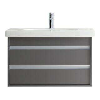 Duravit Meuble lavabo D-Code 85x48 cm, avec robinetterie, blanc