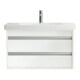 Duravit Meuble lavabo D-Code 85x48 cm, avec robinetterie, blanc