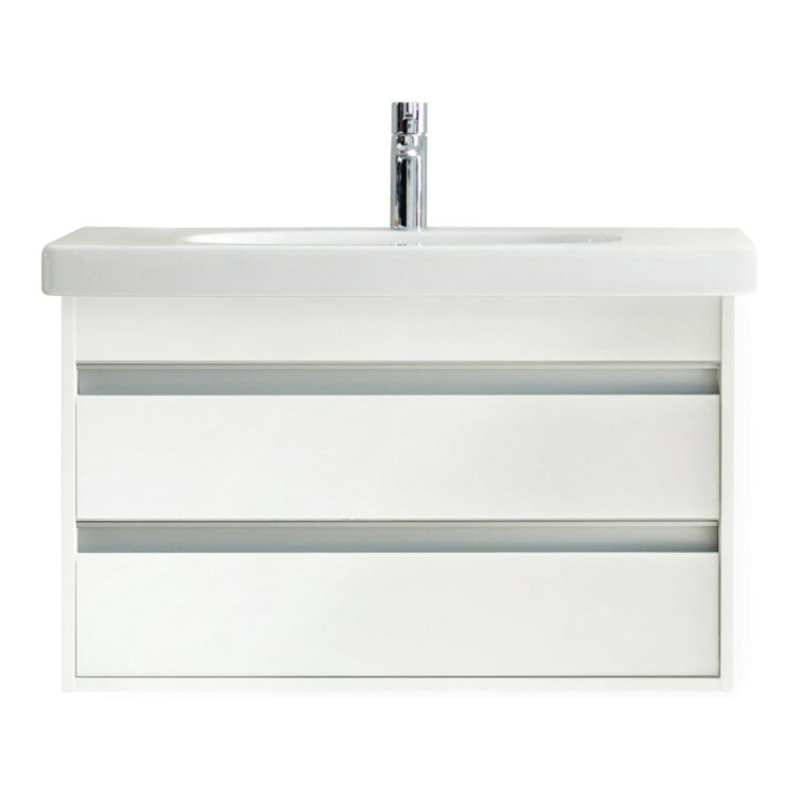 Duravit Meuble lavabo D-Code 85x48 cm, avec robinetterie, blanc