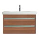Duravit Meuble lavabo D-Code 85x48 cm, avec robinetterie, blanc
