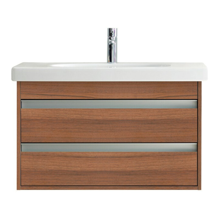 Duravit Meuble lavabo D-Code 85x48 cm, avec robinetterie, blanc