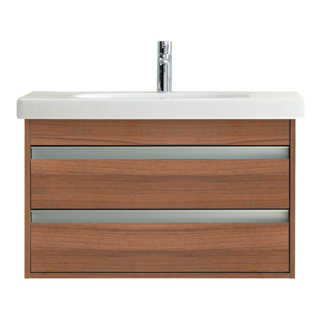 Duravit Meuble lavabo D-Code 85x48 cm, avec robinetterie, blanc