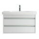 Duravit Meuble lavabo D-Code 85x48 cm, avec robinetterie, blanc