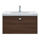 Duravit Meuble lavabo D-Code 85x48 cm, avec robinetterie, blanc