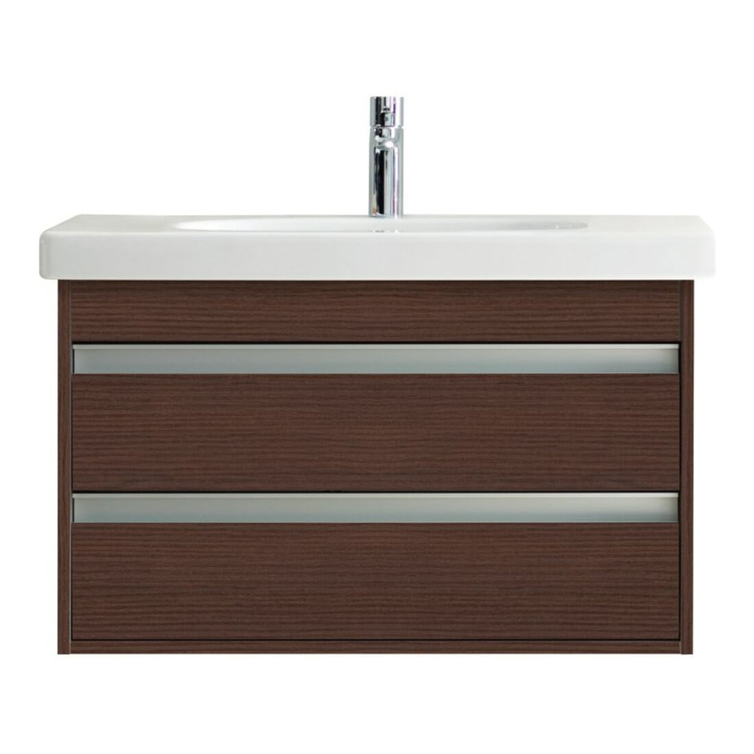 Duravit Meuble lavabo D-Code 85x48 cm, avec robinetterie, blanc