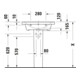 Duravit Meuble lavabo D-Neo 60x48 cm, sans robinet, blanc, avec trop-plein, perçage robinet-5