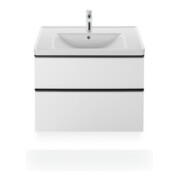 Duravit Meuble lavabo D-Neo 80x48 cm, avec robinetterie, blanc, avec trop-plein, trou robinet-2