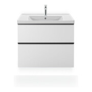 Duravit Meuble lavabo D-Neo 80x48 cm, avec robinetterie, blanc, avec trop-plein, trou robinet-4