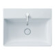 Duravit Meuble lavabo DuraSquare 60x47 cm, sans trop-plein, avec trop-plein, 1 trou de robinet, blanc-5