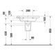 Duravit Meuble lavabo DuraStyle 65x48 cm, blanc, m HL, ÜL, plan vasque avec trou de robinetterie