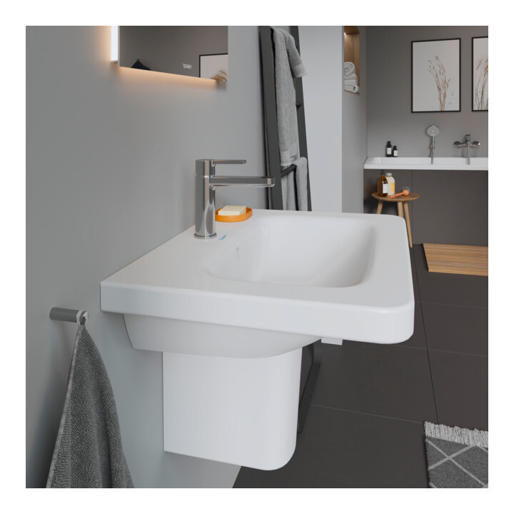 Duravit Meuble lavabo DuraStyle 65x48 cm, blanc, m HL, ÜL, plan vasque avec trou de robinetterie