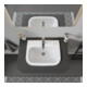 Duravit Meuble-lavabo encastré D-Code 54,5x43,5 cm, EB v o, m HL, Ü, HL, blanc