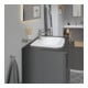 Duravit Meuble-lavabo encastré D-Code 54,5x43,5 cm, EB v o, m HL, Ü, HL, blanc-4