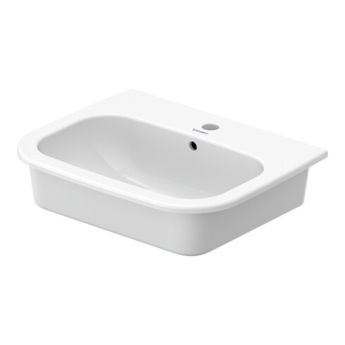 Duravit Meuble-lavabo encastré D-Code 54,5x43,5 cm, EB v o, m HL, Ü, HL, blanc