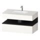 Duravit Meuble-lavabo encastré Qatego 100x55x60 cm, gris m/we mat, sous-lavabo console-1