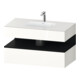 Duravit Meuble-lavabo encastré Qatego 100x55x60cm, blanc mat/blanc brillant, Kon-WTU, B-1