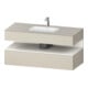 Duravit Meuble lavabo encastré Qatego 120x55x60 cm, blanc mat/ta mat, Kon-WTU, niche-1