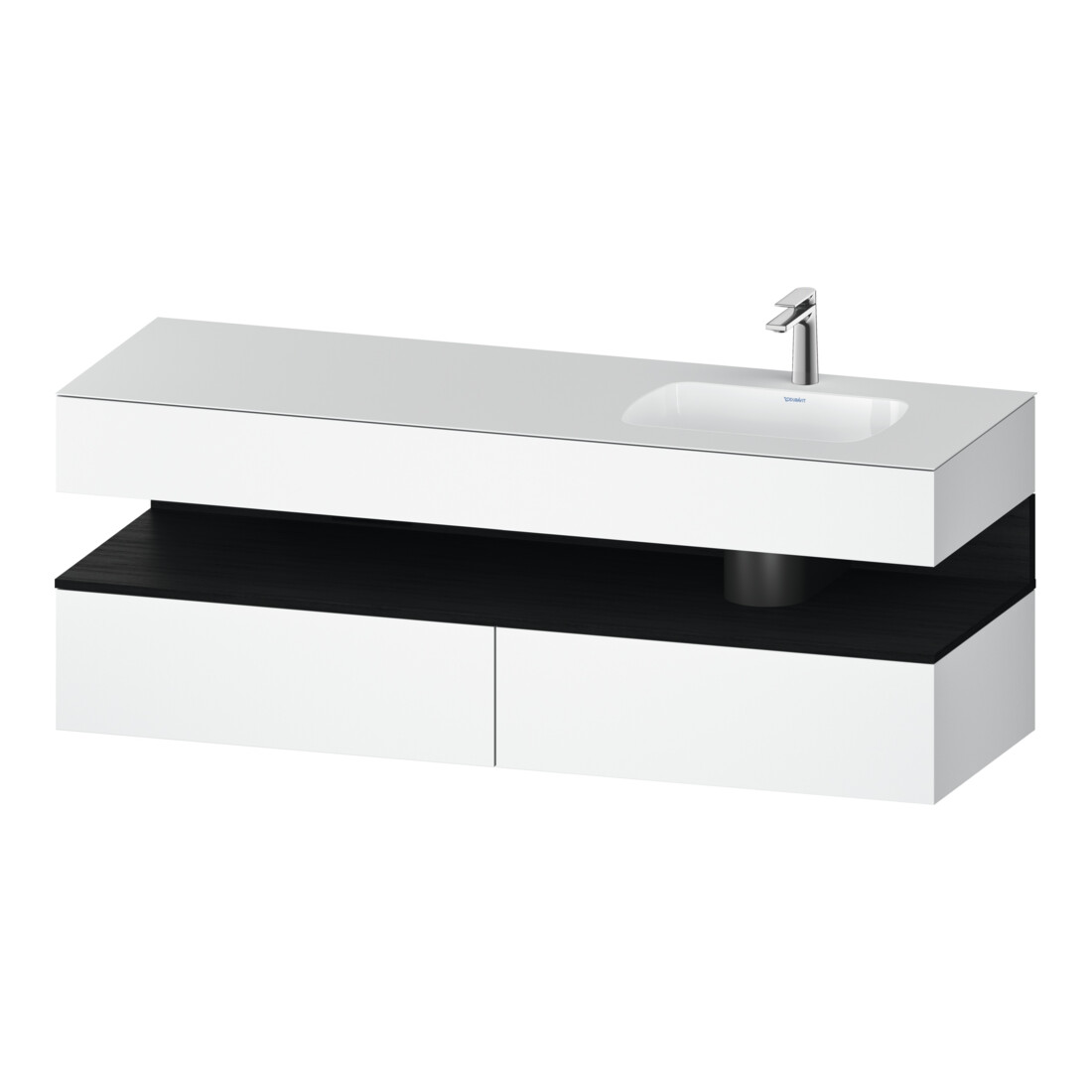 Duravit Meuble-lavabo encastré Qatego 160x50x60 cm, Kon-WTU, B, B r, E sw/we ma
