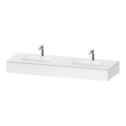 Duravit Meuble-lavabo encastré Qatego 160x55x17cm, avec K, 2 tiroirs, blanc mat