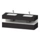 Duravit Meuble-lavabo encastré Qatego 160x55x60 cm, Kon-WTU, B, blanc/gris mat-1