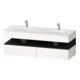 Duravit Meuble-lavabo encastré Qatego 160x55x60 cm, Kon-WTU, B, gris m/blanc mat-1