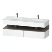 Duravit Meuble-lavabo encastré Qatego 160x55x60 cm, Kon-WTU, base mat/blanc mat