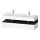 Duravit Meuble-lavabo encastré Qatego 160x55x60 cm, Kon-WTU, graphite mat/blanc mat-1