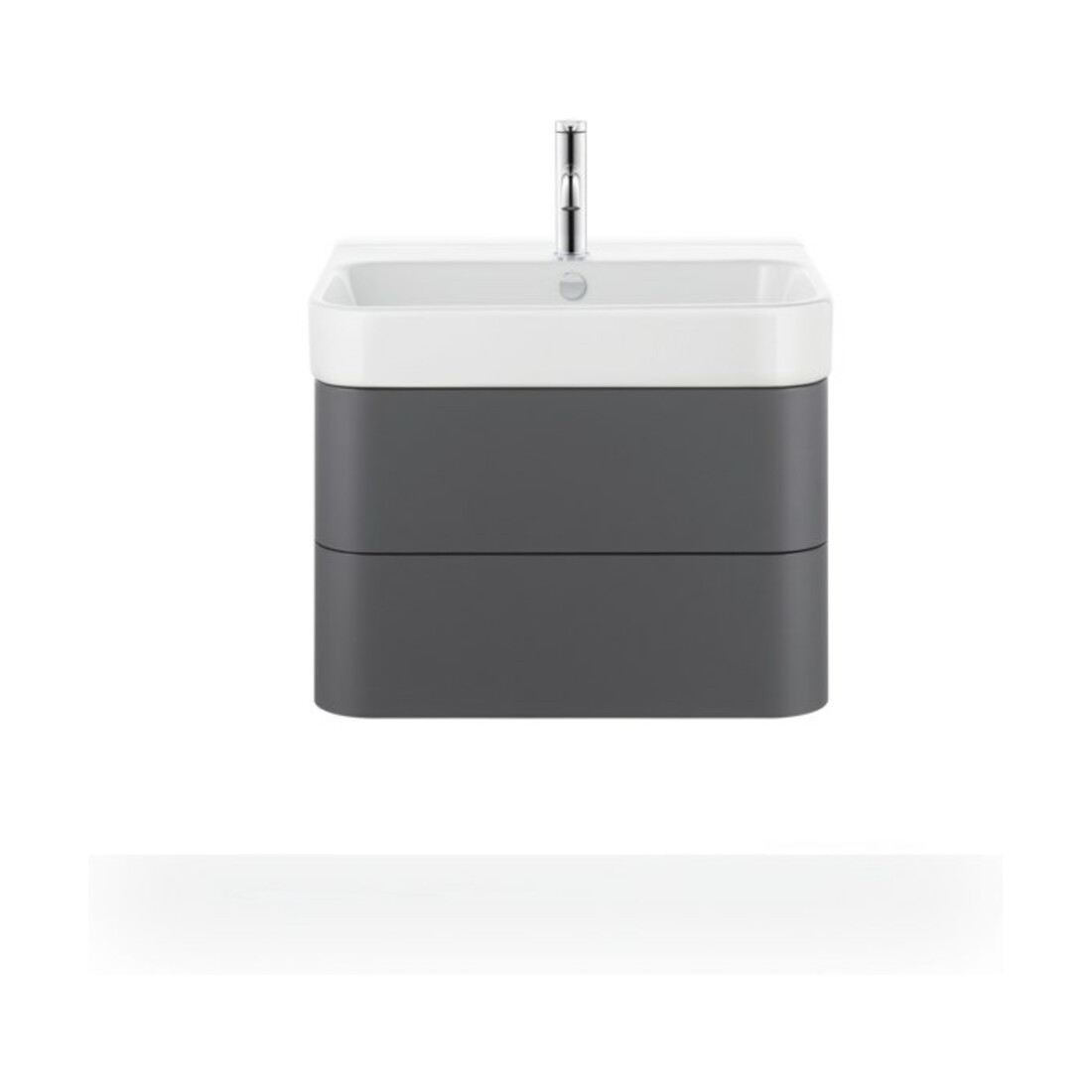 Duravit Meuble lavabo Happy D.2 65x50,5 cm, blanc, m HL, ÜL, plan vasque avec trou robinet