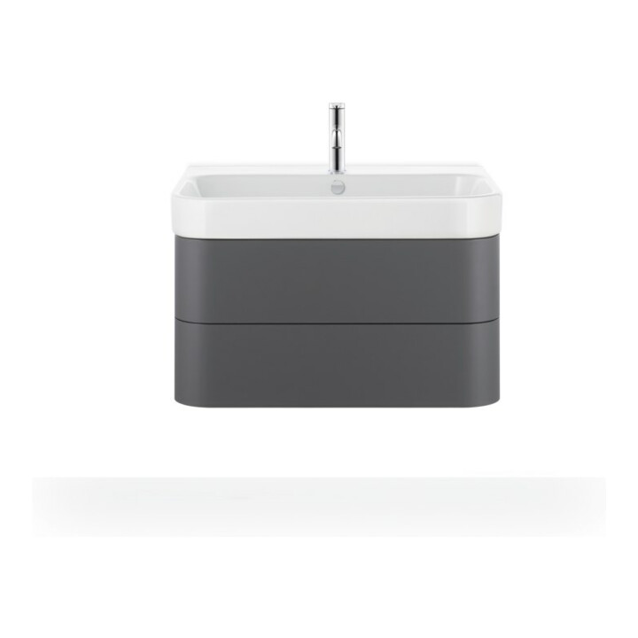 Duravit Meuble lavabo Happy D.2 80x50,5 cm, blanc, m HL, ÜL, plan vasque avec trou robinet
