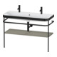 Duravit Meuble lavabo Happy D.2 Plus 117,5x49 cm, 1 robinetterie, console, gris mat