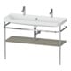 Duravit Meuble lavabo Happy D.2 Plus 117,5x49 cm, 1 t, avec console, gris satin mat-1