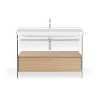 Duravit Meuble lavabo Happy D.2 Plus 117,5x49 cm, 1 tiroir, 1 porte, blanc mat