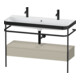 Duravit Meuble lavabo Happy D.2 Plus 117,5x49 cm, 1 trou robinet, console, taupe mat-1