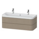 Duravit Meuble lavabo Happy D.2 Plus 117,5x49 cm, 2 tiroirs, lin-1