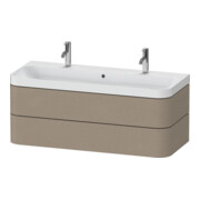 Duravit Meuble lavabo Happy D.2 Plus 117,5x49 cm, 2 tiroirs, lin