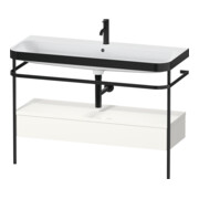 Duravit Meuble lavabo Happy D.2 Plus 117,5x49 cm, avec console, 1 tiroir, 1 robinetterie, blanc brillant