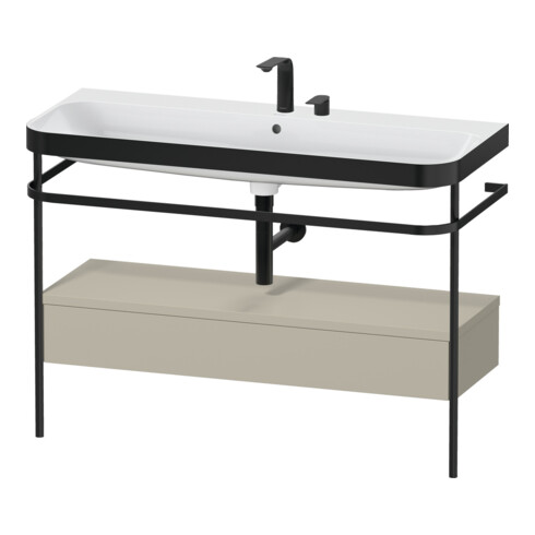 Duravit Meuble lavabo Happy D.2 Plus 117,5x49 cm, avec console, 1 tiroir, 2 poignées, T avec
