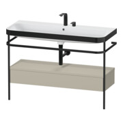 Duravit Meuble lavabo Happy D.2 Plus 117,5x49 cm, avec console, 1 tiroir, 2 poignées, T avec