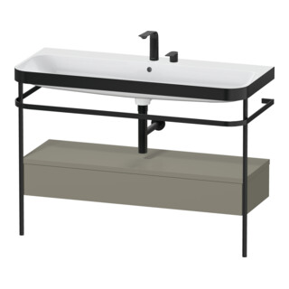 Duravit Meuble lavabo Happy D.2 Plus 117,5x49 cm, avec console, 1 tiroir, 2 trous robinet, blanc mat