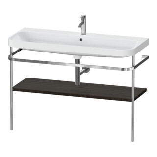 Duravit Meuble-lavabo Happy D.2 Plus 117,5x49 cm, avec console, 1 trou, noyer teinté