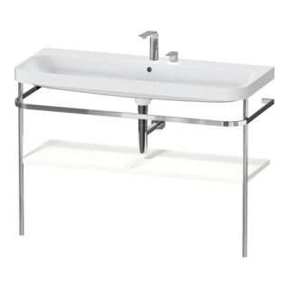 Duravit Meuble lavabo Happy D.2 Plus 117,5x49 cm, avec console, 2 trous, blanc mat