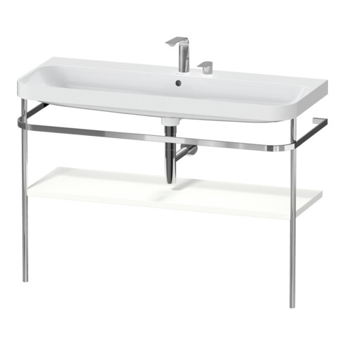 Duravit Meuble lavabo Happy D.2 Plus 117,5x49 cm, avec console, 2 trous, blanc mat